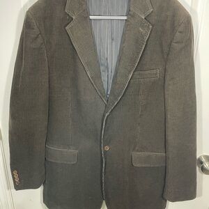 Calvin Klein Brown Corduroy Blazer Size 44L Closet